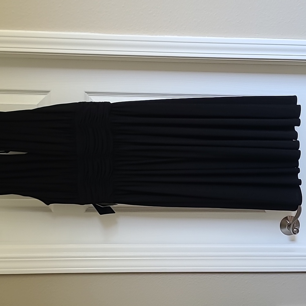 White House Black Market Womens Black Sleeveless Dress NWT sz6